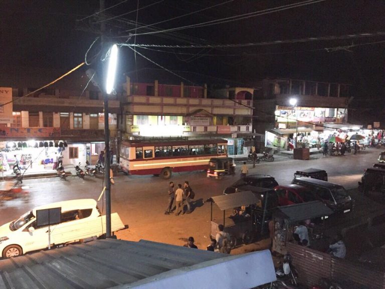 The last bus to Kalipur waiting at Diglipur The last bus to Kalipur waiting at Diglipur