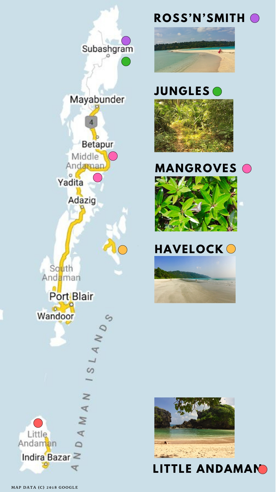 andaman map tour and travels