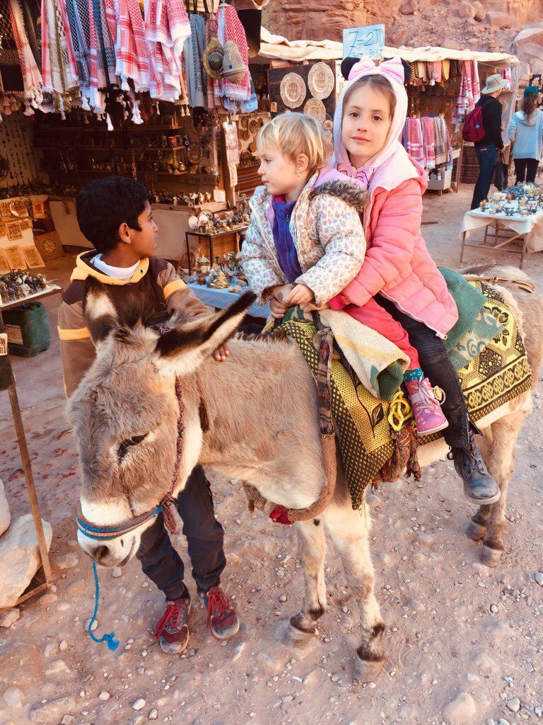 Donkey ride, Petra, Jordánsko