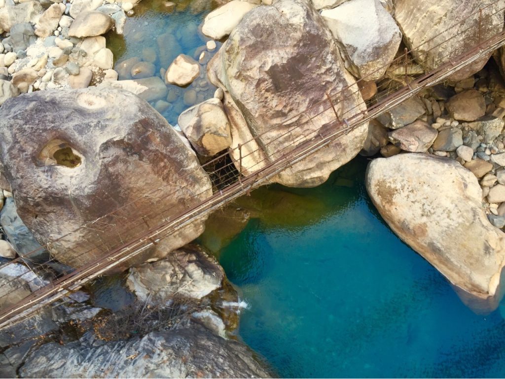 Steel bridge in Khasi hills